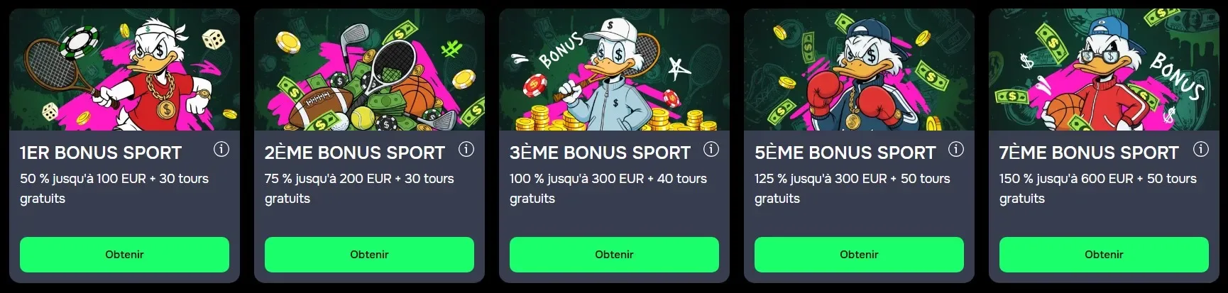 Bonus sportifs